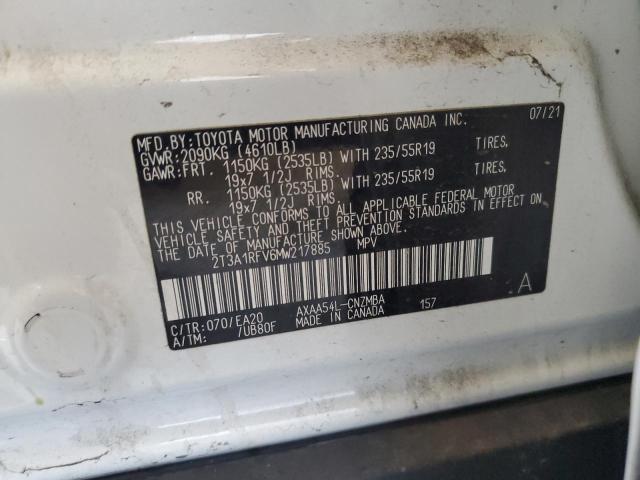 2021 TOYOTA RAV4 XLE P - 2T3A1RFV6MW217885