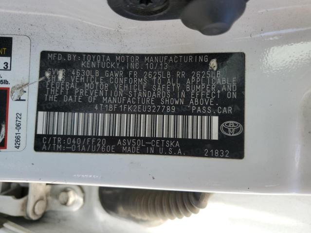 2014 TOYOTA CAMRY L - 4T1BF1FK2EU327789