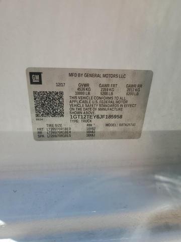 2018 GMC SIERRA K25 1GT12TEY6JF185958