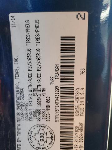 2015 TOYOTA TUNDRA DOU 5TFUY5F1XFX431209