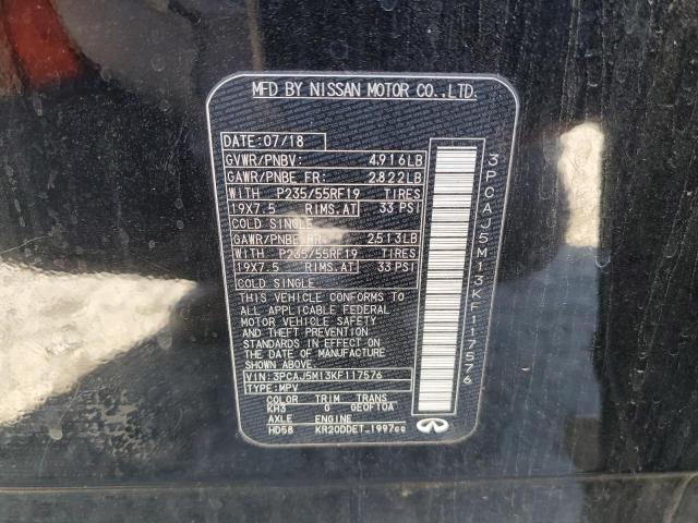 2019 INFINITI QX50 ESSENTIAL 3PCAJ5M13KF117576
