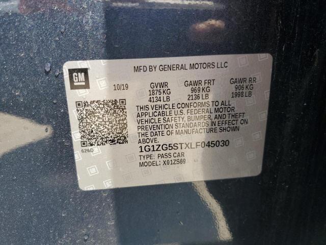 2020 CHEVROLET MALIBU RS - 1G1ZG5STXLF045030