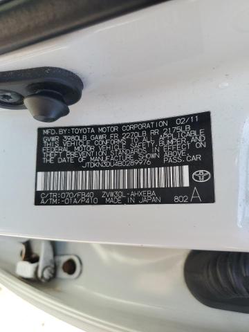 2011 TOYOTA PRIUS - JTDKN3DU4B0289976