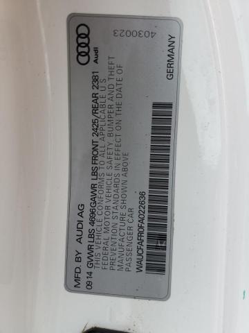 2015 AUDI A5 PREMIUM WAUCFAFR0FA022636