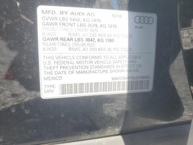 2018 AUDI Q5 PRESTIG - WA1CNAFY9J2158953