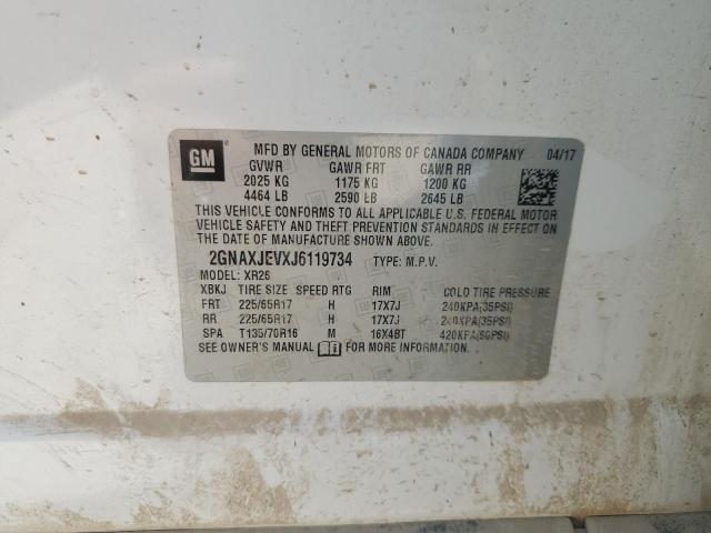 2018 CHEVROLET EQUINOX LT - 2GNAXJEVXJ6119734