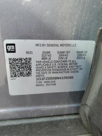 2022 CHEVROLET BOLT EUV P 1G1FZ6S08N4105085