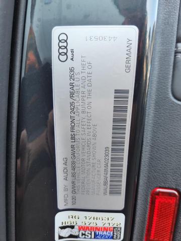 2021 AUDI A4 PREMIUM WAUBBAF48MA023039