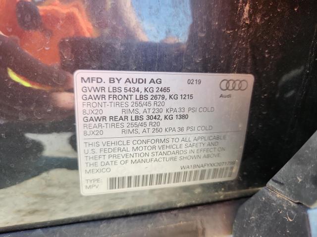 2019 AUDI Q5 PREMIUM - WA1BNAFYXK2071799