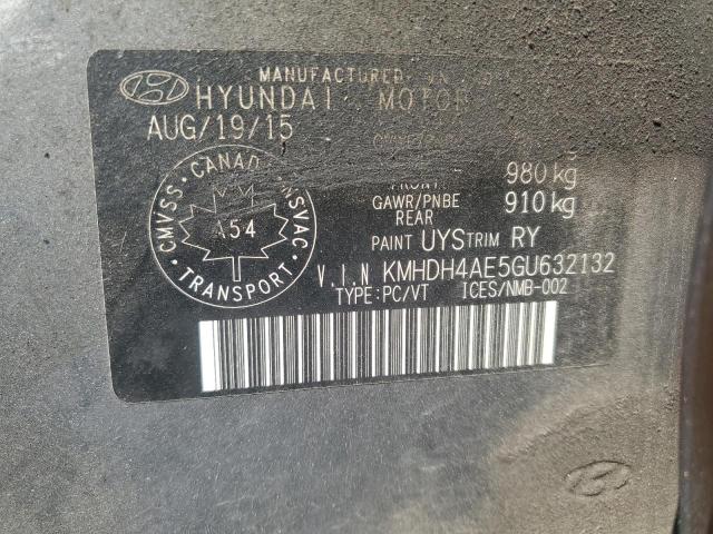 2016 HYUNDAI ELANTRA SE KMHDH4AE5GU632132