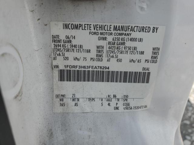 2015 FORD F350 SUPER 1FDRF3H63FEA78294