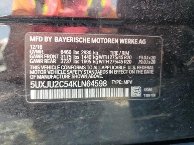 2019 BMW X5 XDRIVE50I 5UXJU2C54KLN64598