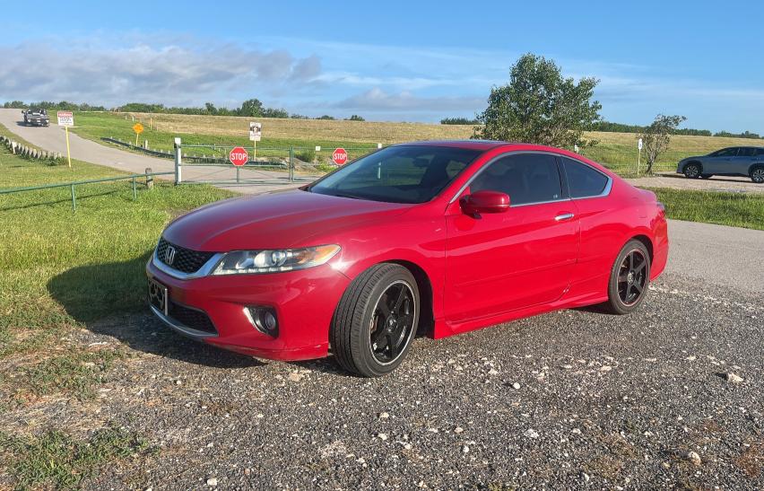 HONDA ACCORD EXL 2013 red  gas 1HGCT2B85DA000662 photo #3