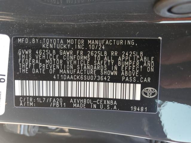 2025 TOYOTA CAMRY XSE - 4T1DAACK6SU073642