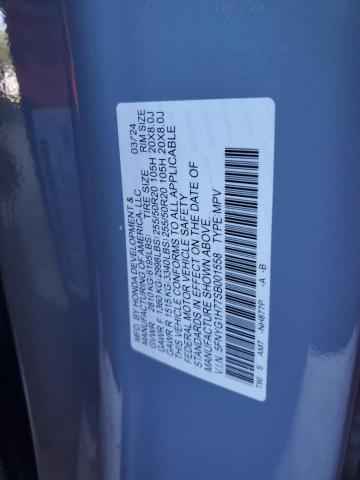 2025 HONDA PILOT TOUR 5FNYG1H77SB001558