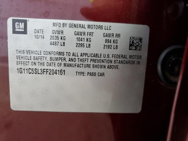 2015 CHEVROLET MALIBU 1LT 1G11C5SL3FF204161