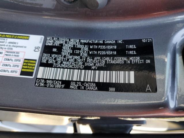 2022 LEXUS RX 350 BAS 2T2AZMDA5NC320167