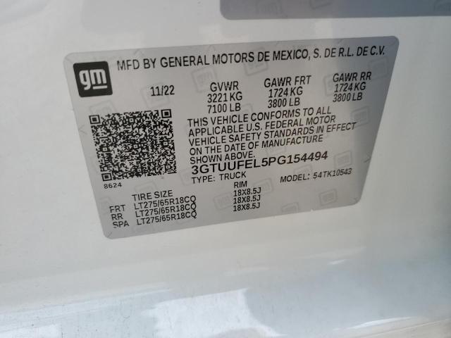 2023 GMC SIERRA K15 3GTUUFEL5PG154494