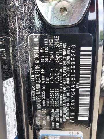2020 KIA SORENTO L 5XYPG4A35LG699280