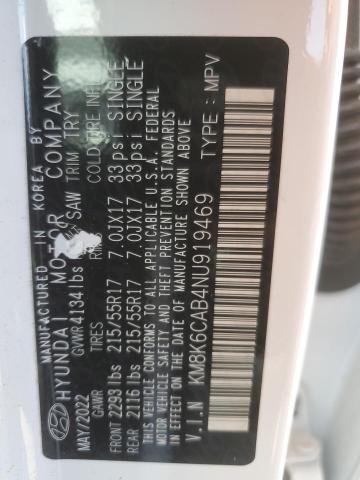 2022 HYUNDAI KONA SEL KM8K6CAB4NU919469