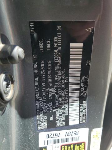 2014 TOYOTA SIENNA XLE - 5TDYK3DC0ES481181
