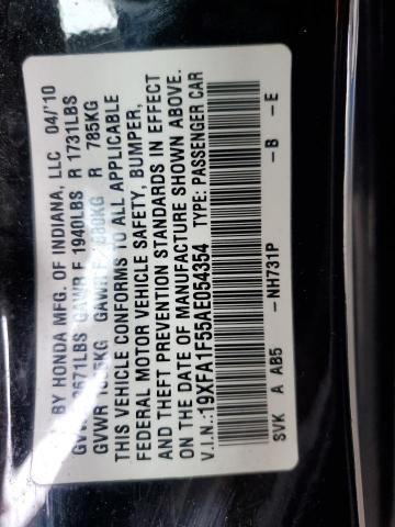 2010 HONDA CIVIC LX - 19XFA1F55AE054354