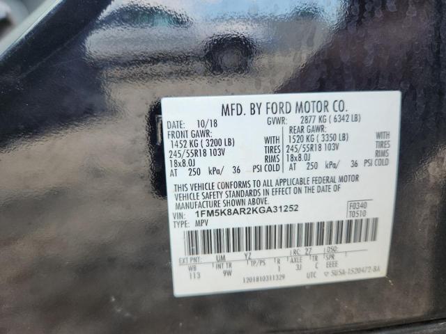 2019 FORD EXPLORER P - 1FM5K8AR2KGA31252