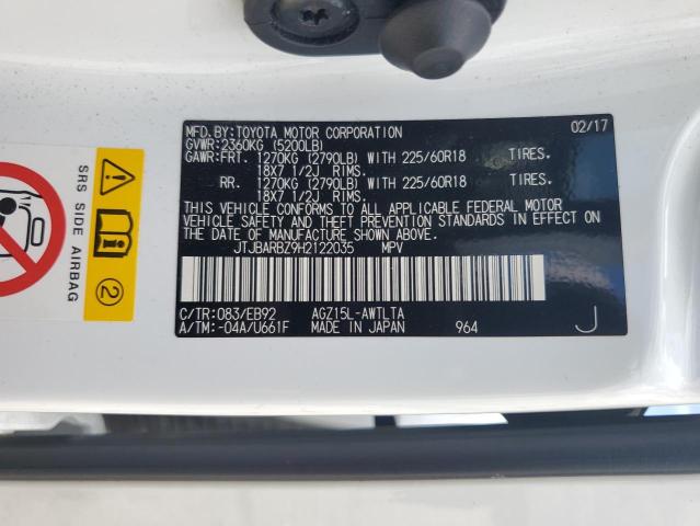 2017 LEXUS NX 200T BA JTJBARBZ9H2122035