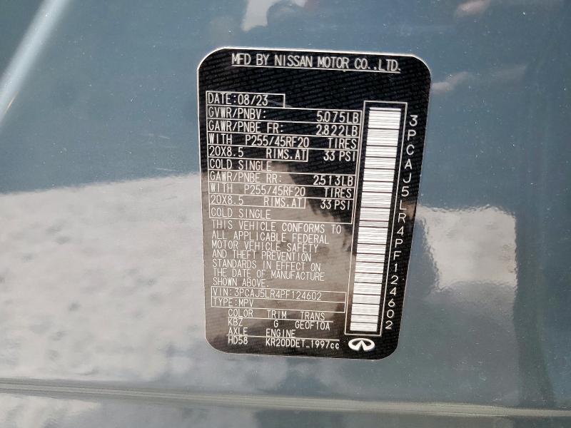 2023 INFINITI QX55 SENSO 3PCAJ5LR4PF124602