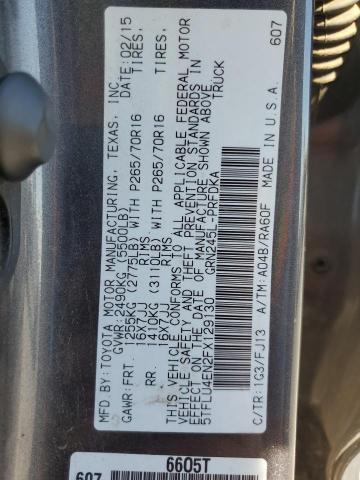 2015 TOYOTA TACOMA DOUBLE CAB 5TFLU4EN2FX129130