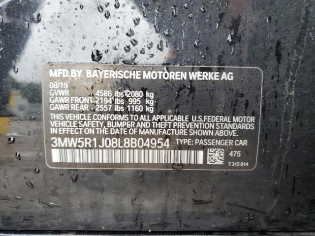 2020 BMW 330I 3MW5R1J08L8B04954