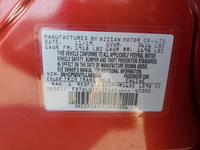 2020 NISSAN KICKS SR 3N1CP5DV7LL483556