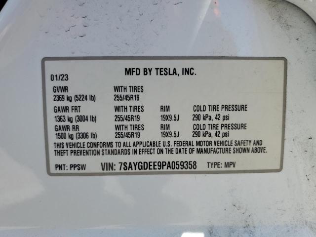 2023 TESLA MODEL Y - 7SAYGDEE9PA059358