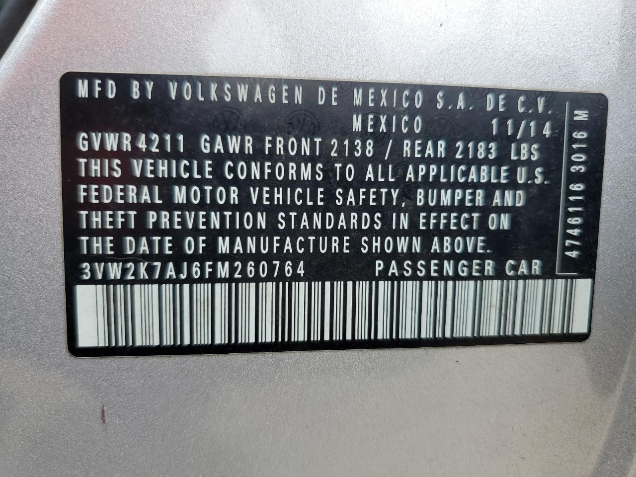 Volkswagen Jetta base 2015