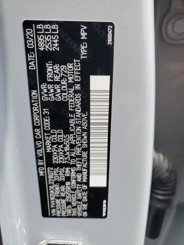 2020 VOLVO XC40 T5 MO YV4162UKXL2318272