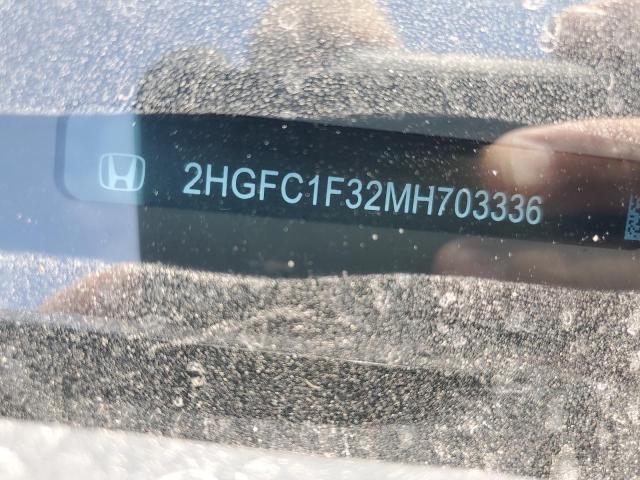 2021 HONDA CIVIC EX 2HGFC1F32MH703336