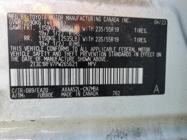 2023 TOYOTA RAV4 XLE P 2T3C1RFV7PW265621