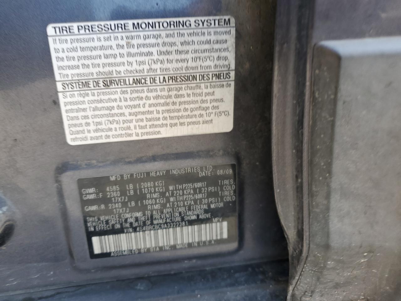 SUBARU OUTBACK 2.5I PREMIUM