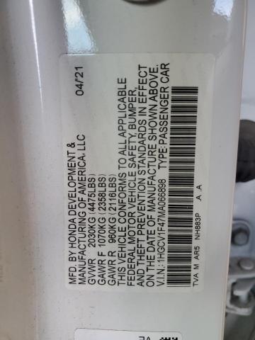 2021 HONDA ACCORD SPO - 1HGCV1F47MA066898