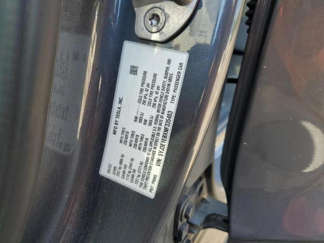 2022 TESLA MODEL 3 - 5YJ3E1EBXNF335483