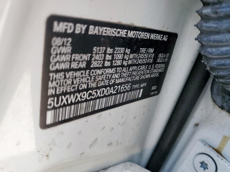 2013 BMW X3 XDRIVE2 - 5UXWX9C5XD0A21656