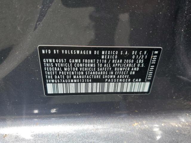 2021 VOLKSWAGEN GOLF 3VWG57AUXMM013154