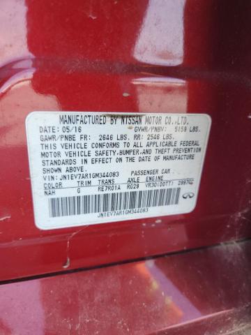 2016 INFINITI Q50 PREMIU JN1EV7AR1GM344083