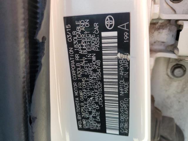 2015 TOYOTA PRIUS C JTDKDTB32F1584748