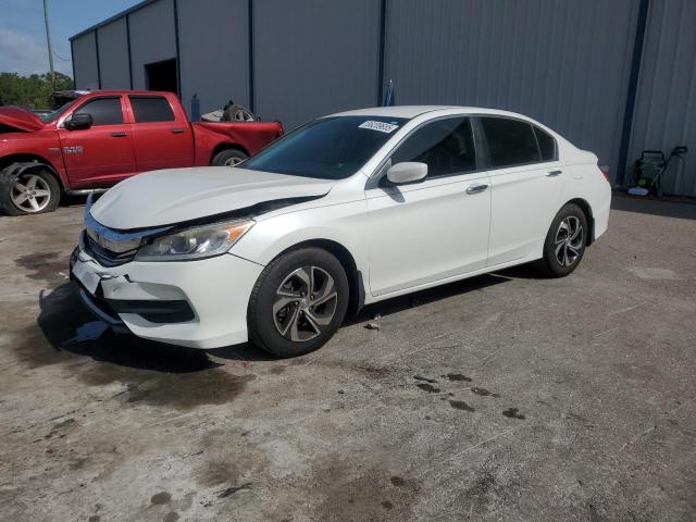 HONDA ACCORD LX 2016 white  gas 1HGCR2F39GA011844 photo #1