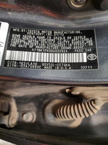 2013 TOYOTA CAMRY SE - 4T1BK1FK0DU020924