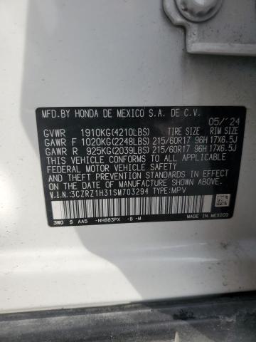 2025 HONDA HR-V LX 3CZRZ1H31SM703294