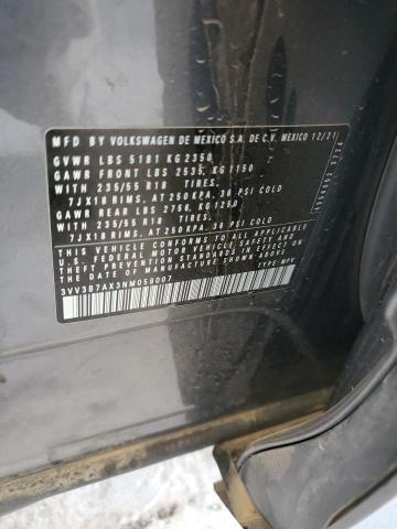 2022 VOLKSWAGEN TIGUAN SE - 3VV3B7AX3NM058007