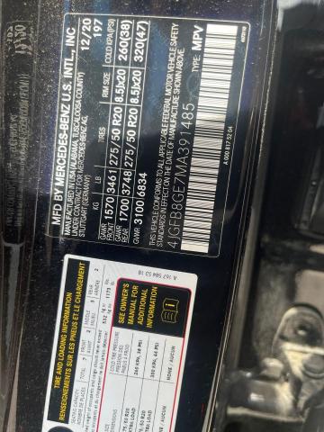 2021 MERCEDES-BENZ GLE 580 4M 4JGFB8GE7MA391485