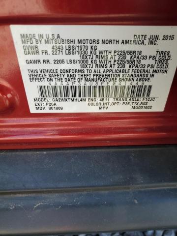 2015 MITSUBISHI OUTLANDER SPORT ES 4A4AP3AU8FE041449